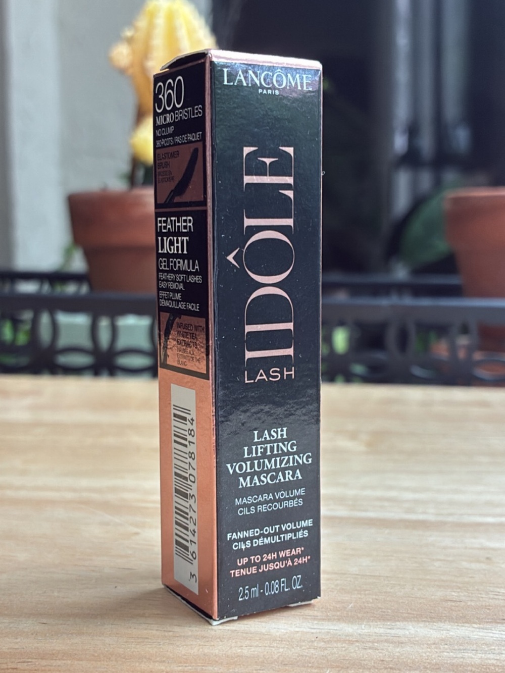 NIB Lancôme Lash Idôle Mascara Travel Mini 2.5ml / 0.08 oz Glossy Black